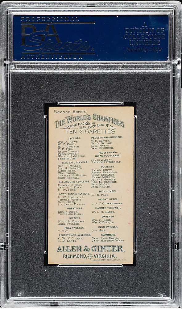 1889 N29 Allen & Ginter James Ryan PSA NM+ 7.5