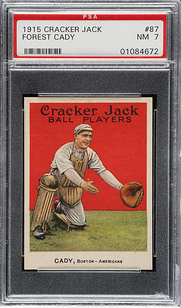 1915 E145 Cracker Jack #87 Forrest Cady PSA NM 7