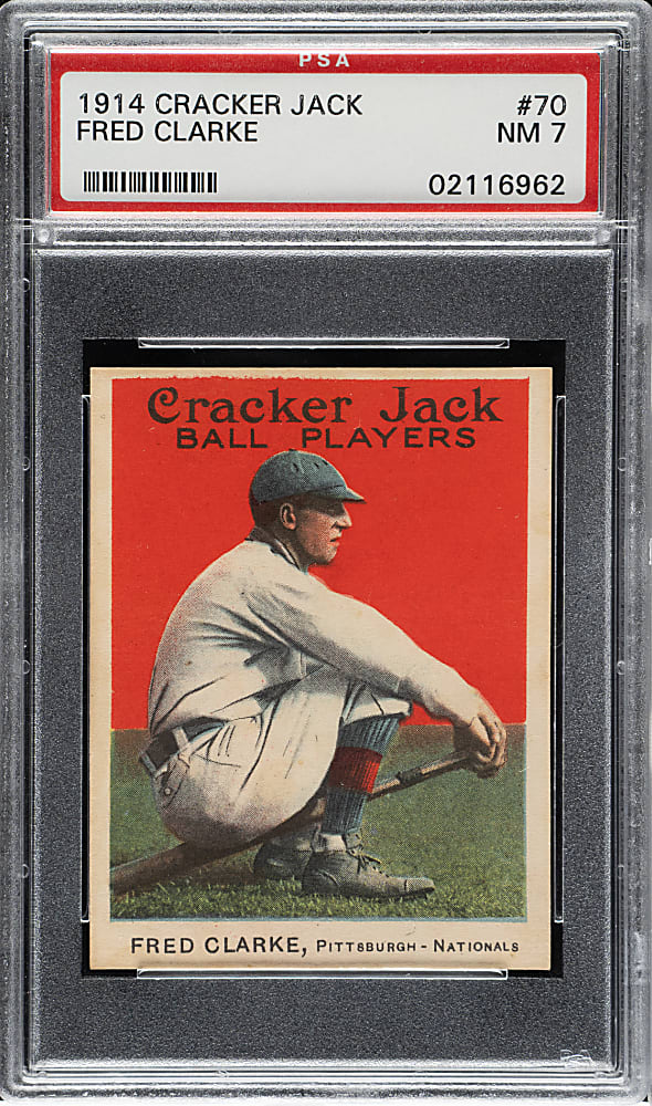 1914 E145 Cracker Jack #70 Fred Clarke PSA NM 7