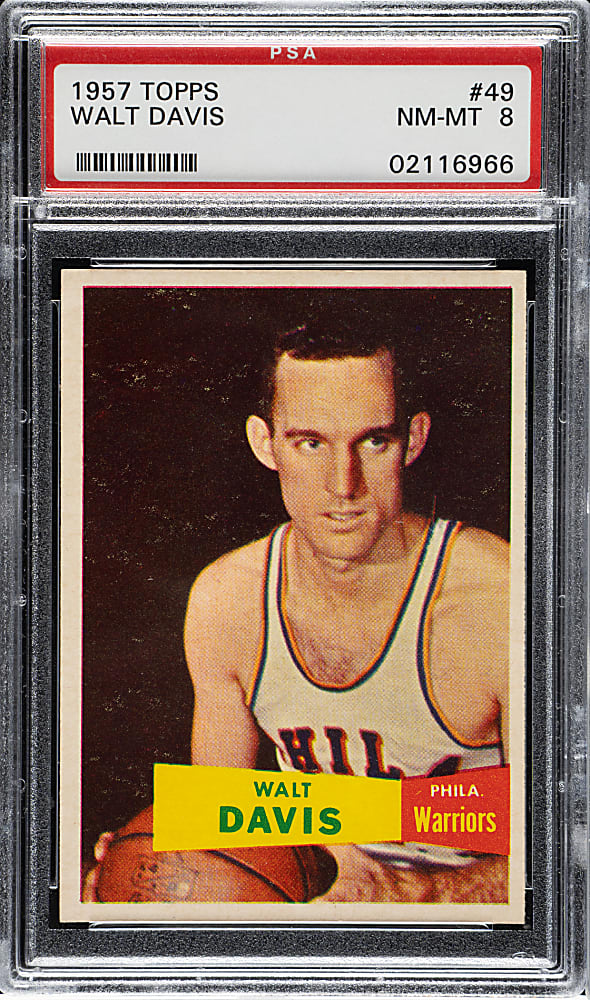 1957-1958 Topps Basketball #49 Walt Davis PSA NM-MT 8