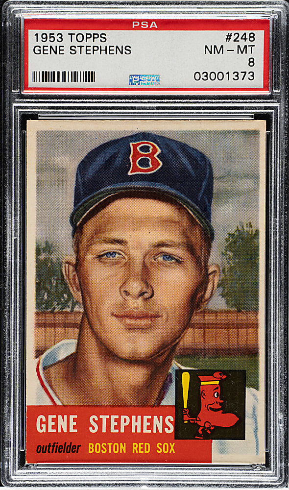 1953 Topps #248 Gene Stephens PSA NM-MT 8