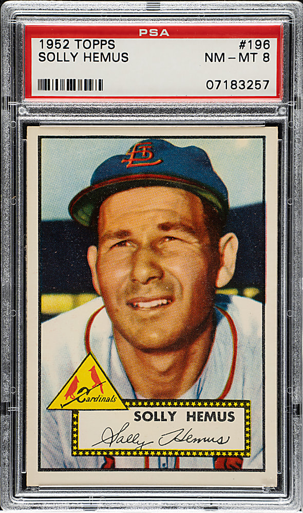 1952 Topps #196 Solly Hemus PSA NM-MT 8