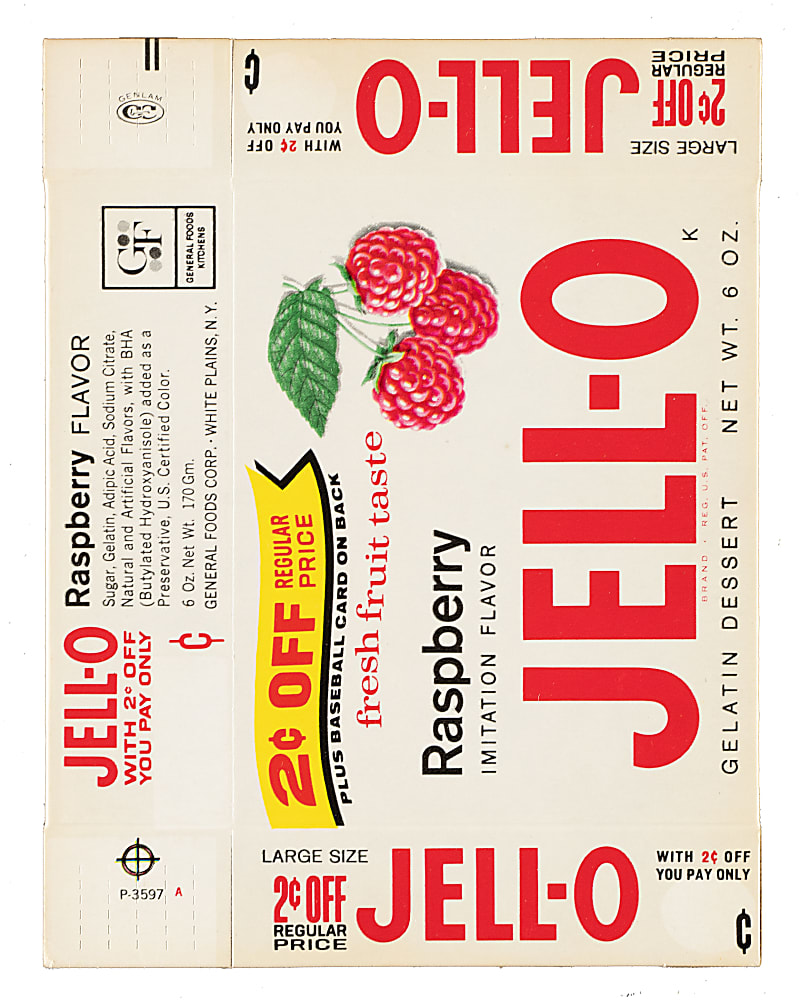 1963 Jell-O Complete Box #187 Bob Aspromonte