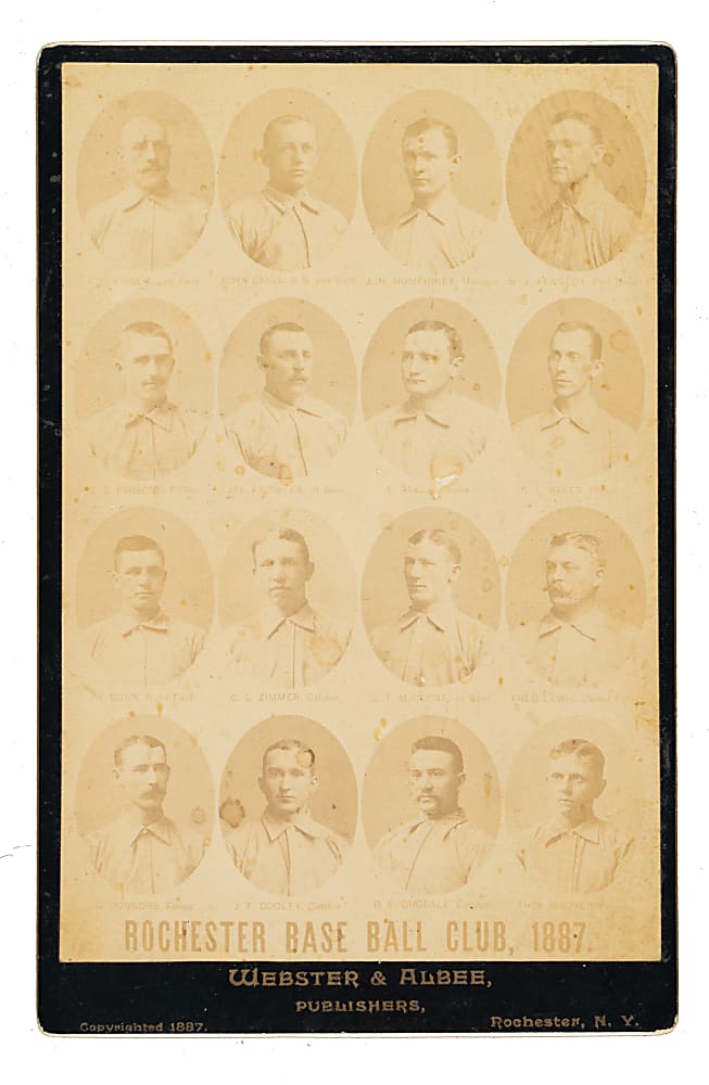 1887 Rochester Baseball Club Advertising Card
