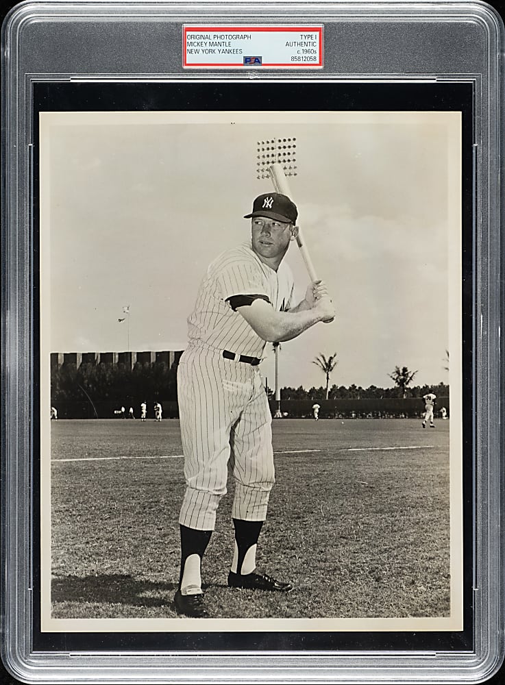 Circa 1960s Mickey Mantle Original New York Yankees Photograph PSA/DNA Type I