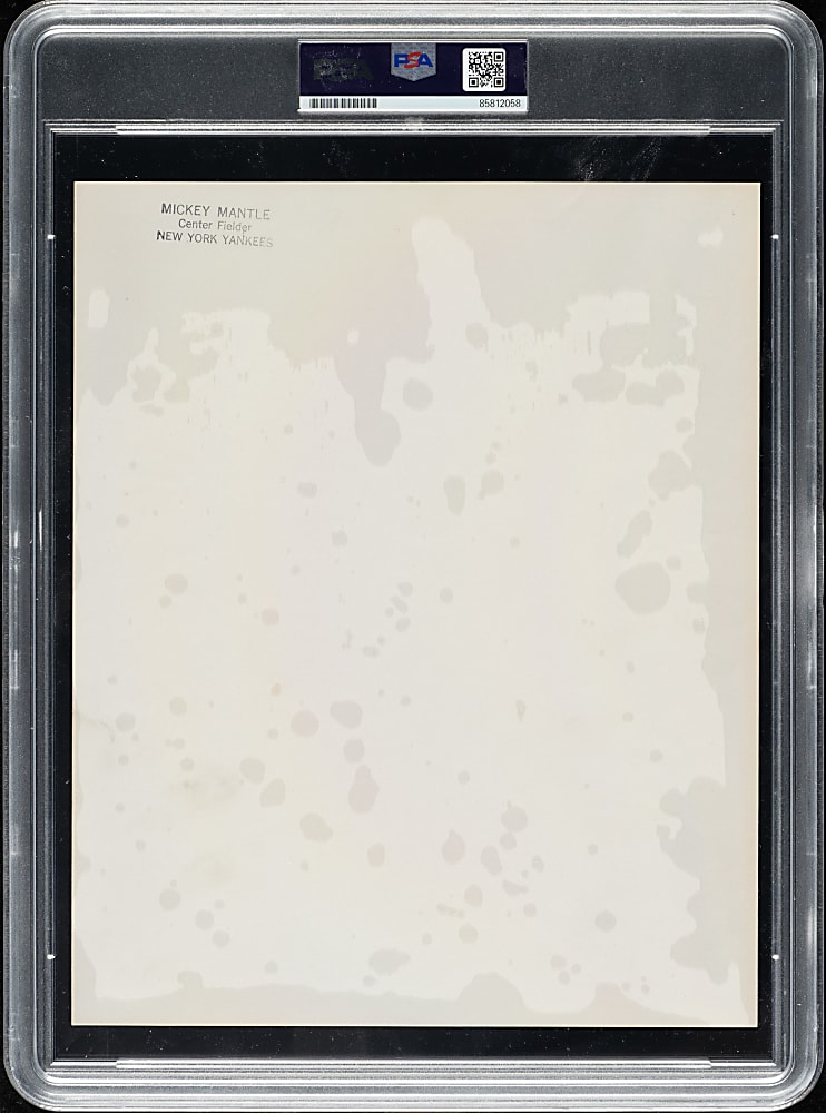 Circa 1960s Mickey Mantle Original New York Yankees Photograph PSA/DNA Type I