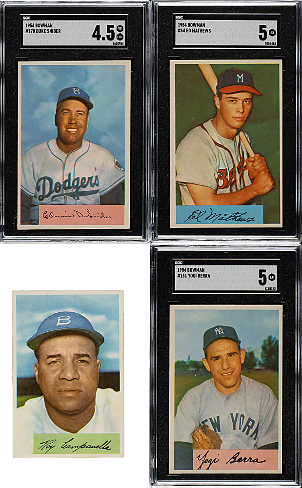1954 Bowman Near-Complete Set (185/224)