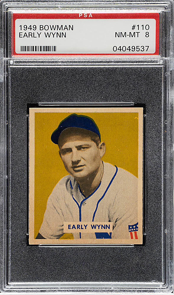 1949 Bowman #110 Early Wynn Rookie PSA NM 7