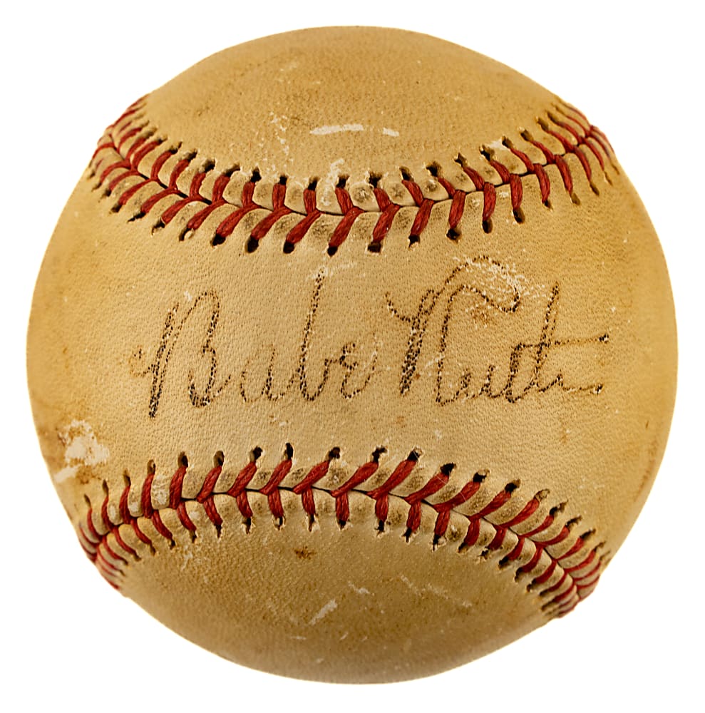 Circa 1945 Babe Ruth and Carl Hubbell Dual-Signed Baseball - JSA