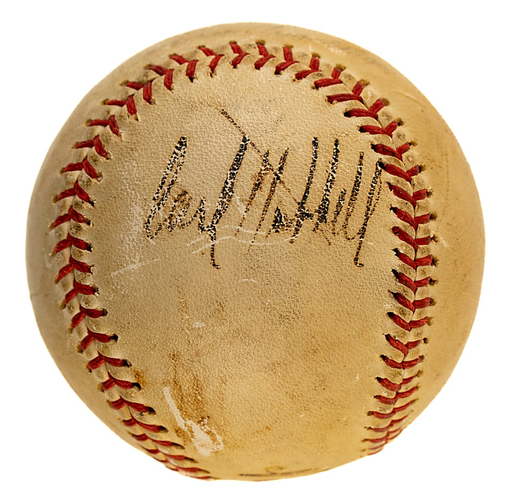 Circa 1945 Babe Ruth and Carl Hubbell Dual-Signed Baseball - JSA