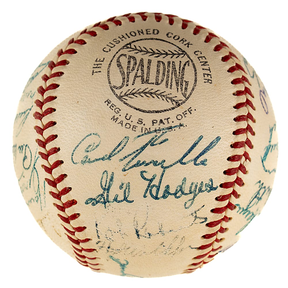 1953 National League All-Star Team-Signed Baseball with Jackie Robinson and Roy Campanella - JSA