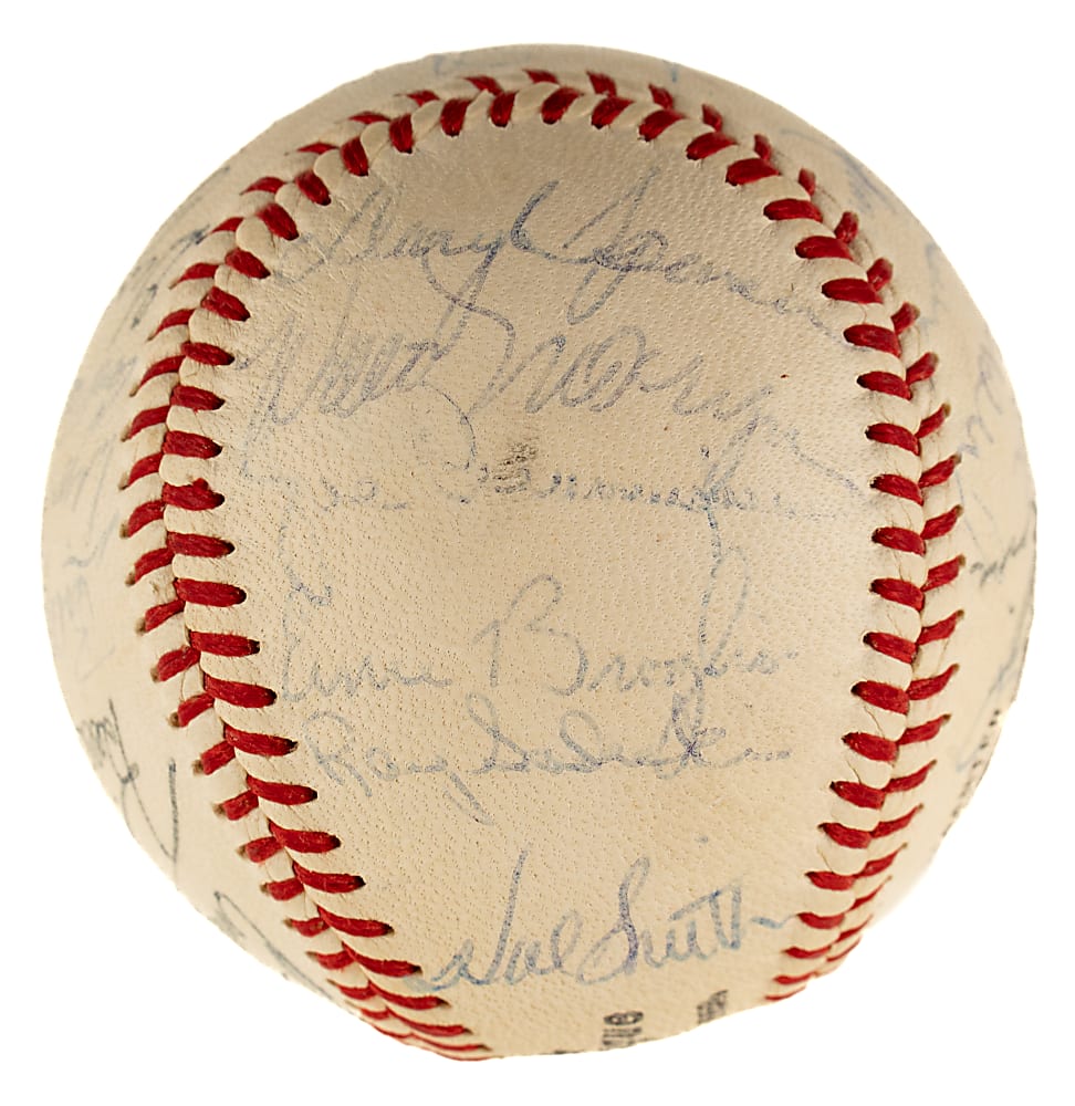 1960 St. Louis Cardinals Team-Signed Baseball with Bob Gibson and Stan Musial