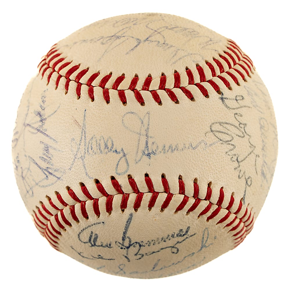 1960 St. Louis Cardinals Team-Signed Baseball with Bob Gibson and Stan Musial