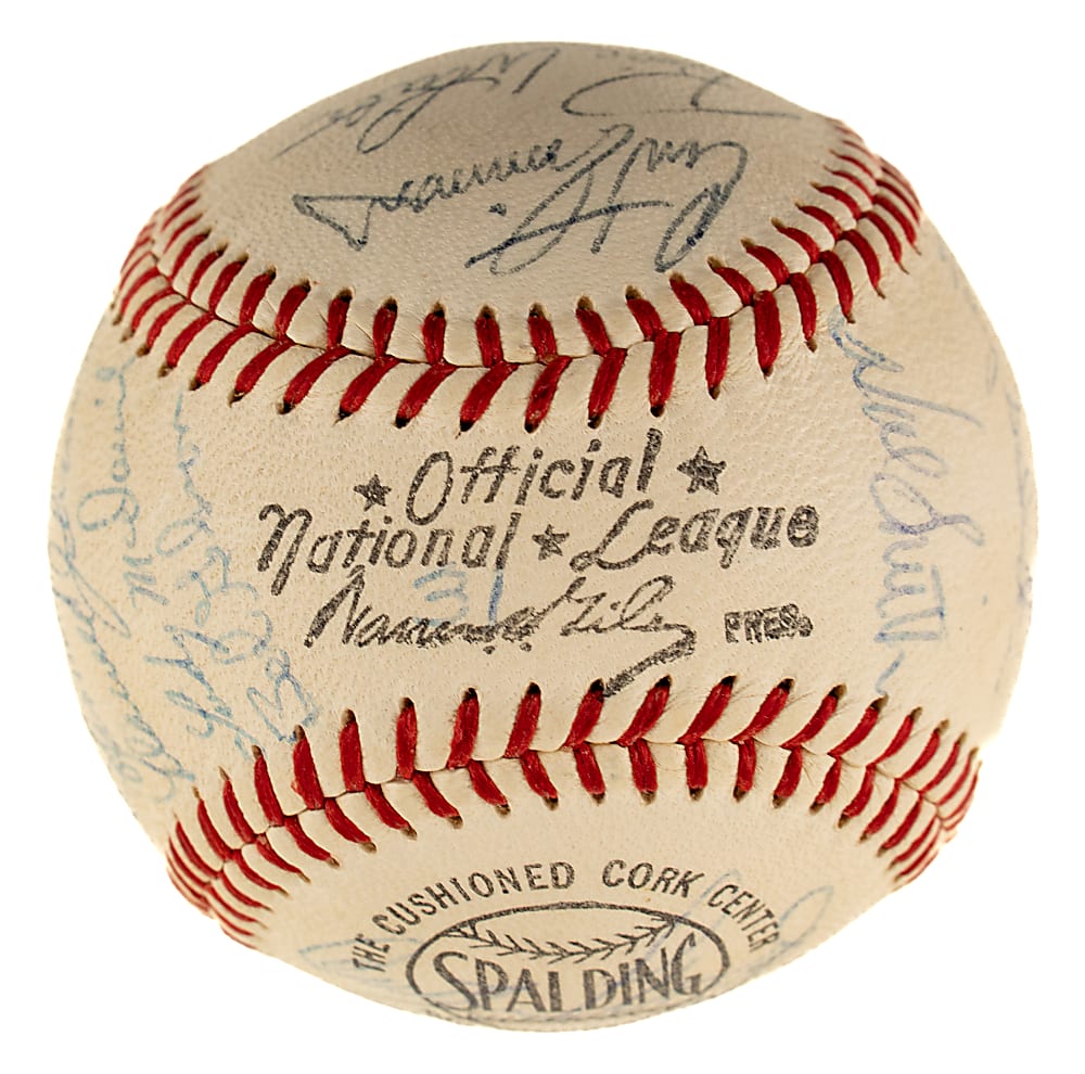 1960 St. Louis Cardinals Team-Signed Baseball with Bob Gibson and Stan Musial