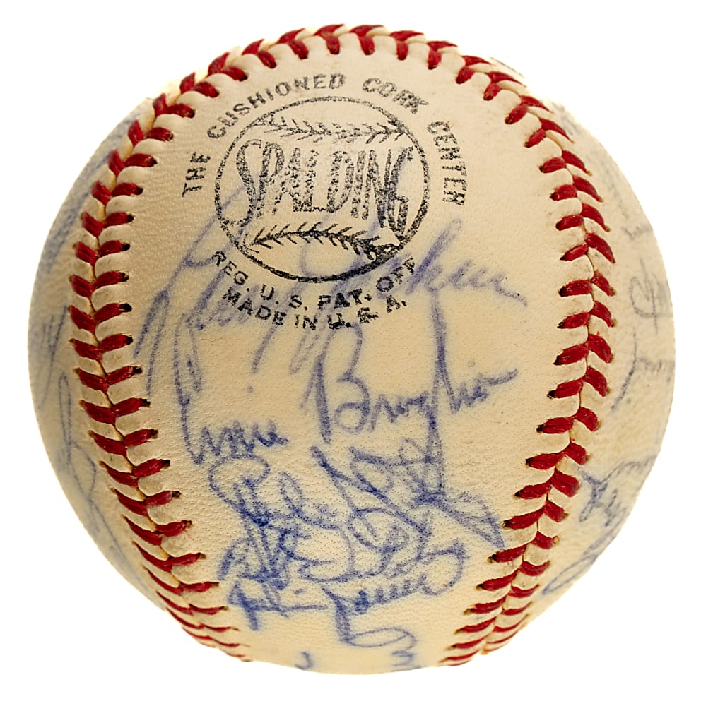 1962 St. Louis Cardinals Team-Signed Baseball with Bob Gibson and Stan Musial