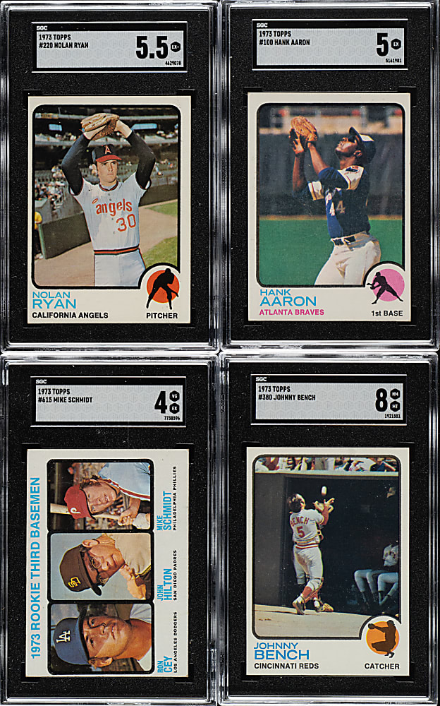 1973 Topps Complete Set (660) Including 57 SGC-Graded Cards