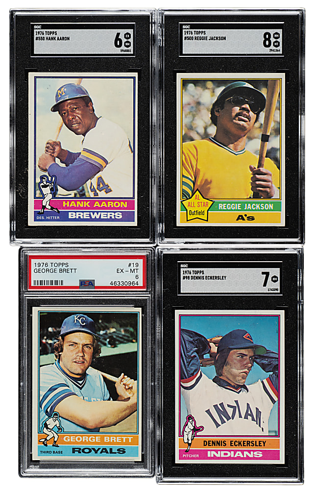 1976 Topps Complete Set (660) Plus Traded Series (44) Including 86 SGC-Graded Cards