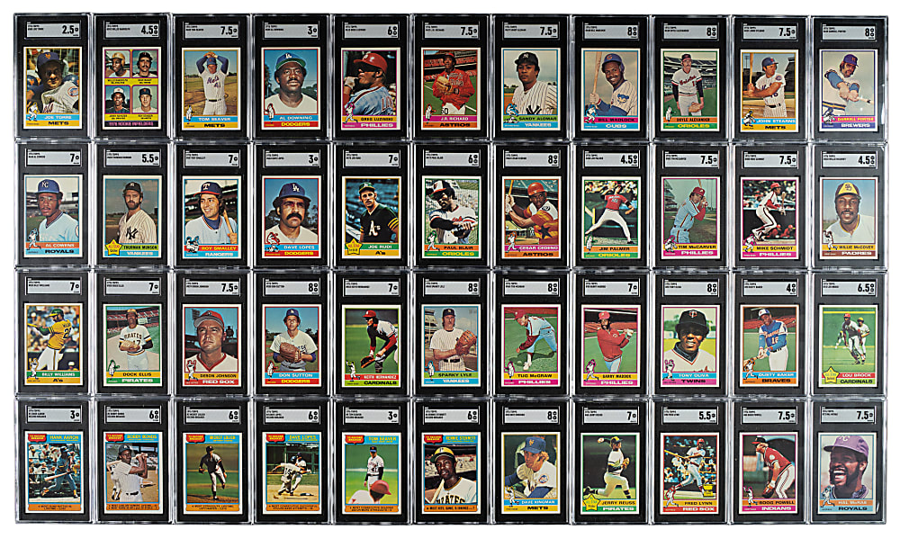 1976 Topps Complete Set (660) Plus Traded Series (44) Including 86 SGC-Graded Cards
