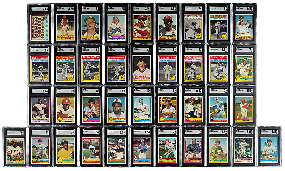 1976 Topps Complete Set (660) Plus Traded Series (44) Including 86 SGC-Graded Cards