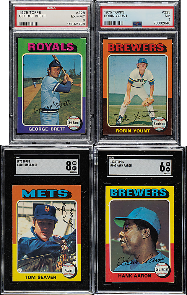 1975 Topps Complete Set (660) Including 32 SGC-Graded Cards