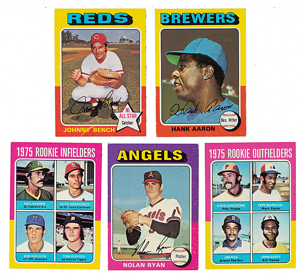 1975 Topps Near-Complete Set (659/660) Including 26 SGC- and PSA-Graded Cards