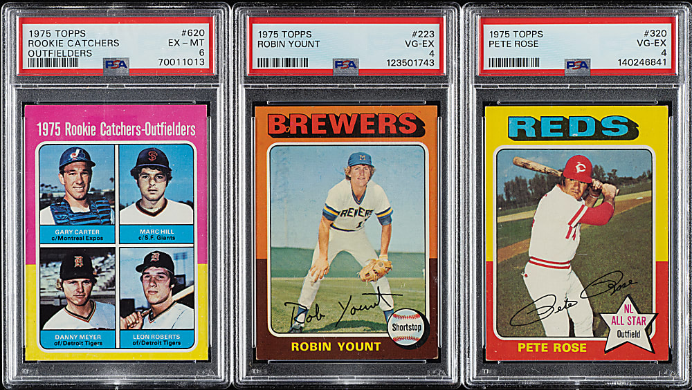 1975 Topps Near-Complete Set (659/660) Including 26 SGC- and PSA-Graded Cards