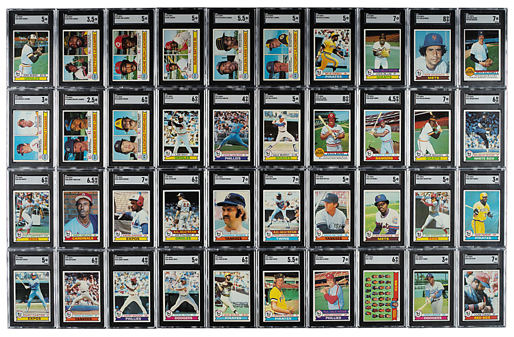 1979 Topps  Complete Set (726) Including 55 SGC- and PSA-Graded Cards