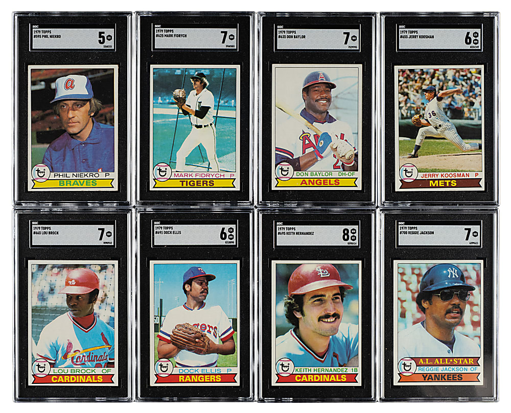 1979 Topps  Complete Set (726) Including 55 SGC- and PSA-Graded Cards