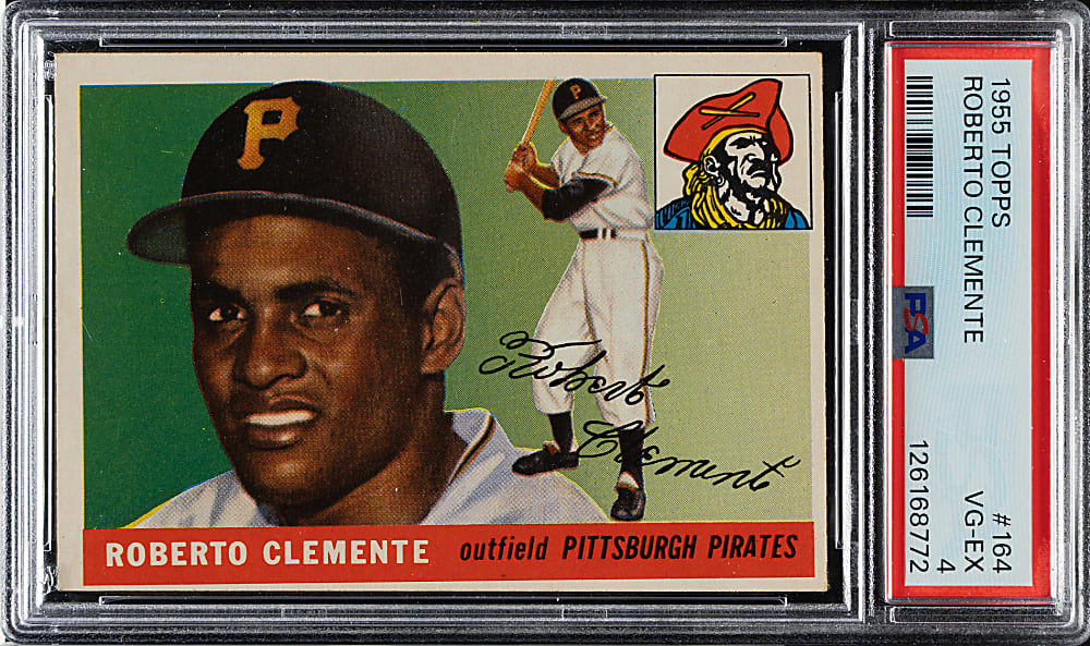 1955 Topps #164 Roberto Clemente Rookie PSA VG-EX 4