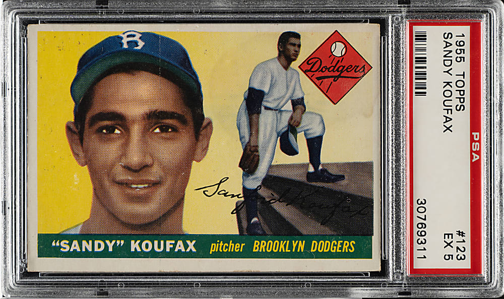 1955 Topps #123 Sandy Koufax Rookie PSA EX 5