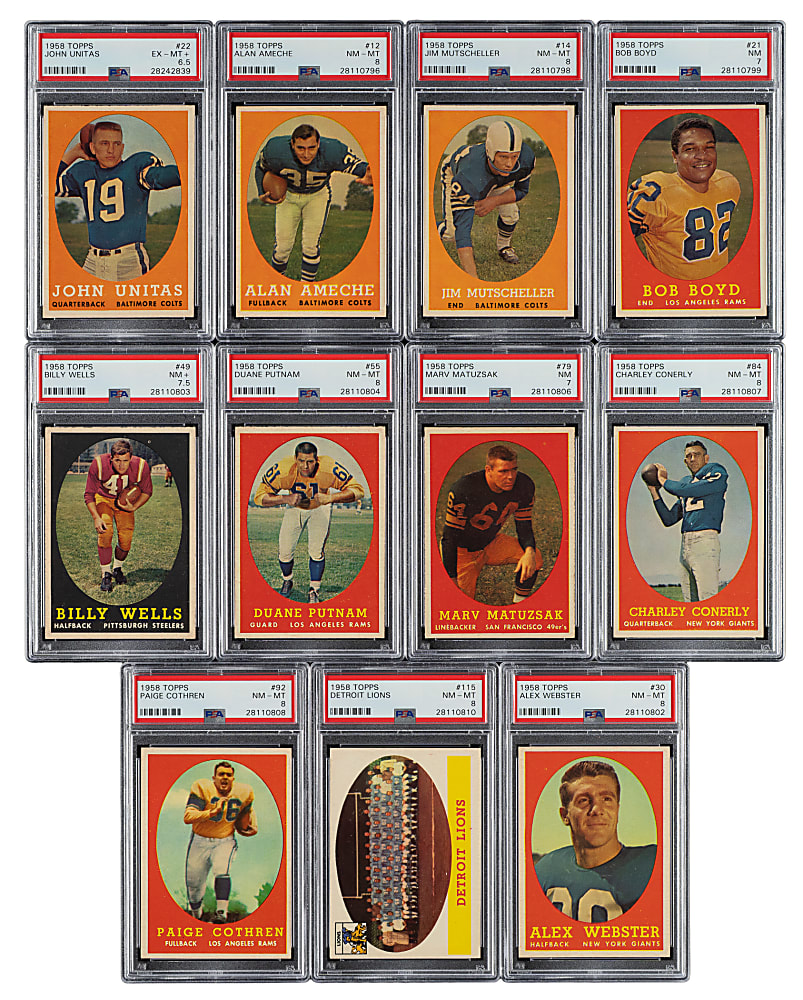 1958 Topps Football Near-Complete Set (131/132)