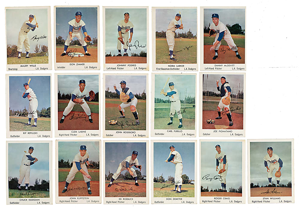 1960 Bell Brand Dodgers Complete Set (20)