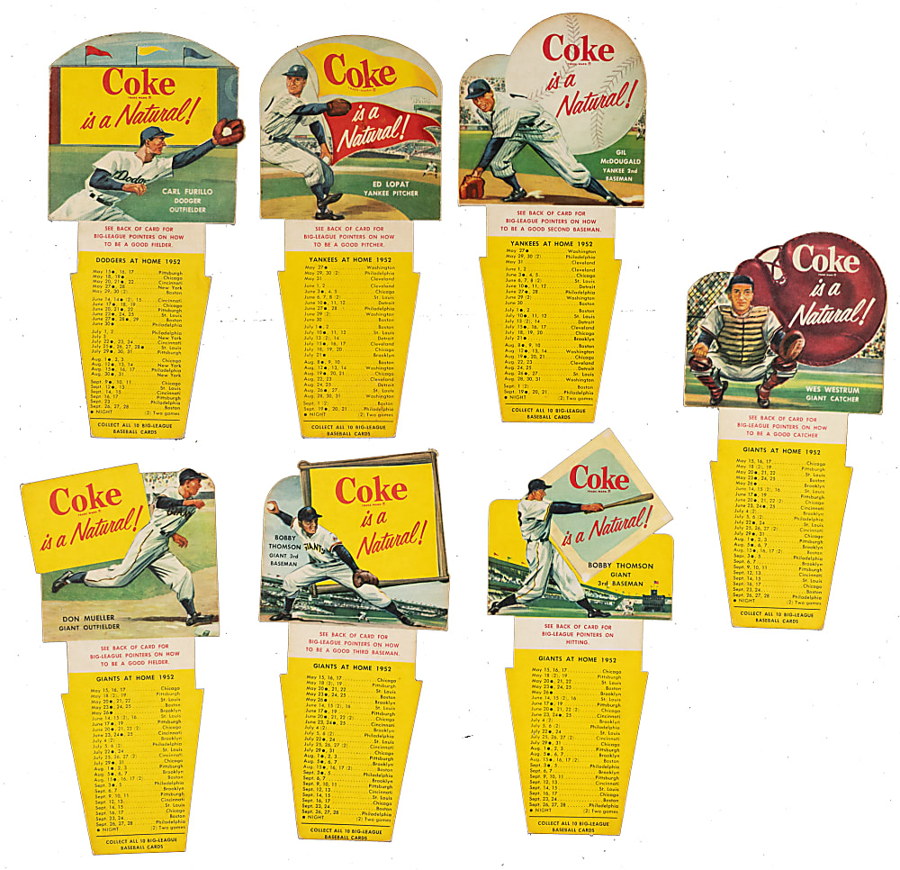 1952 Coca-Cola Playing Tips Complete Set (10) Plus Willie Mays Test Card