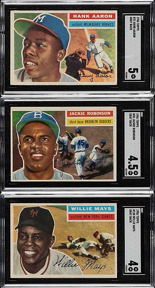 1956 Topps Complete Set (340 Plus Two Checklists) Including 20 PSA- and SGC-Graded Cards