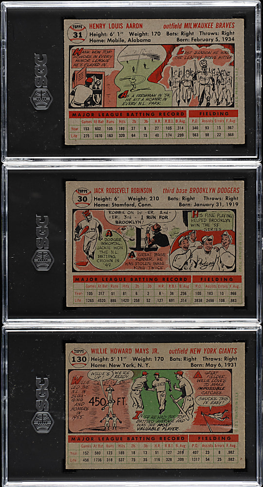 1956 Topps Complete Set (340 Plus Two Checklists) Including 20 PSA- and SGC-Graded Cards