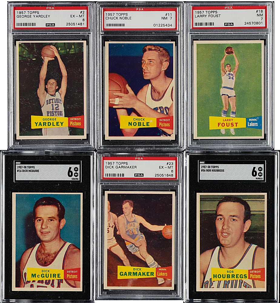 1957-1958 Topps Basketball Near-Complete Set (79/80) Including #17 Bob Cousy Rookie SGC EX+ 5.5