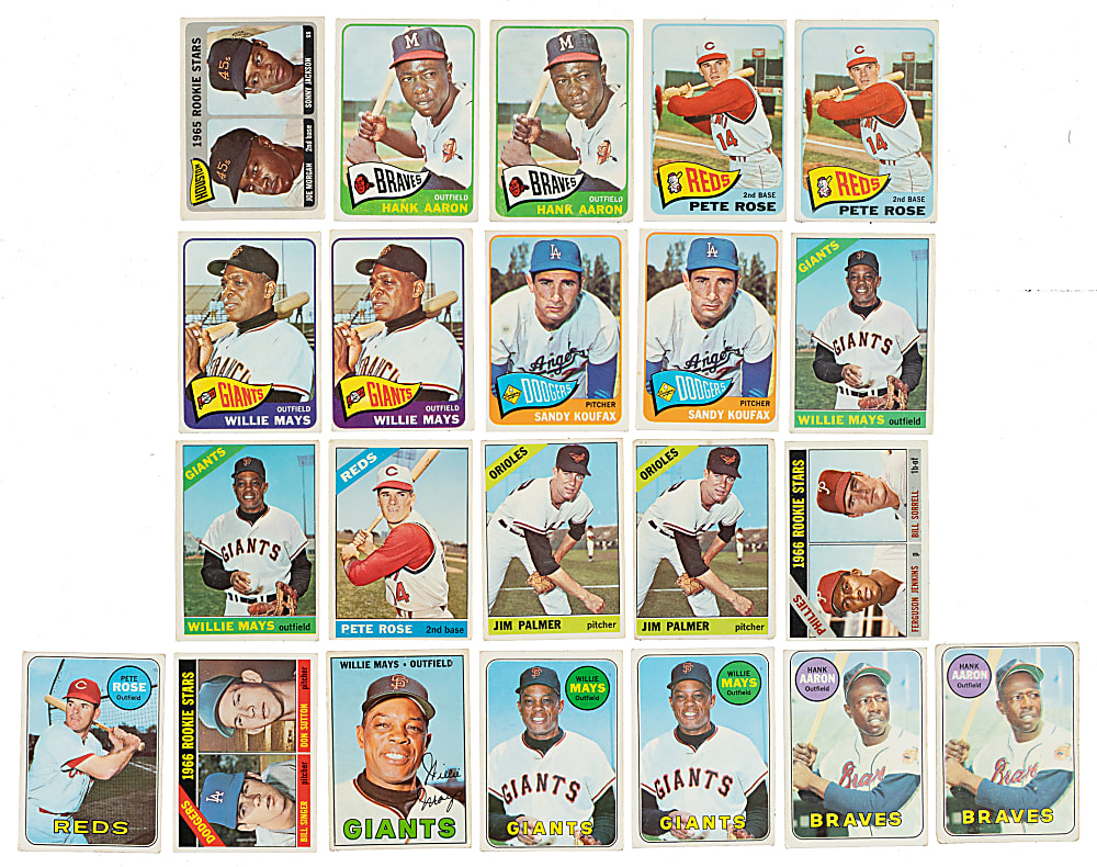 1948 to 1969 Topps and Bowman Shoebox Collection (3,352) Including 339 Hall of Famers