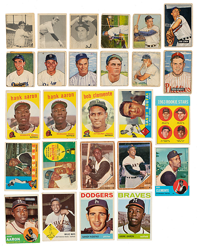 1948 to 1969 Topps and Bowman Shoebox Collection (3,352) Including 339 Hall of Famers