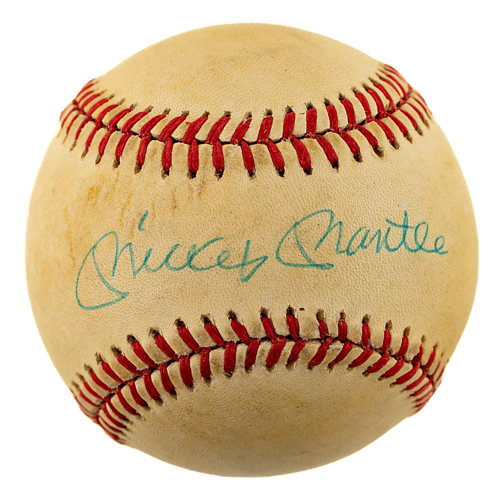 Mickey Mantle Single-Signed Baseball PSA/DNA GEM MINT 10