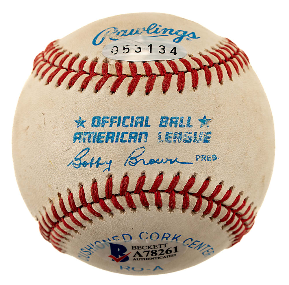 Mickey Mantle "HOF 74" Single-Signed Baseball - Beckett