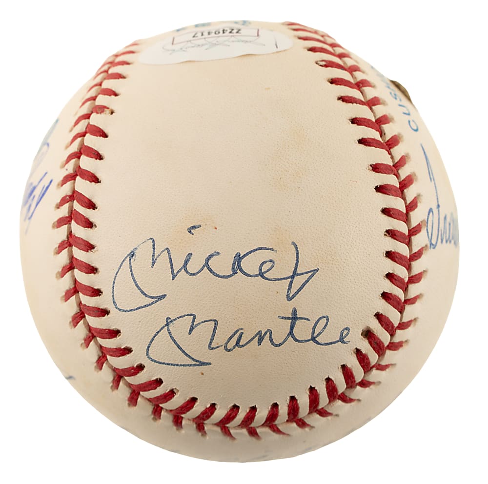 Triple Crown Winners Multi-Signed Baseball with Mantle, Williams, Robinson, Cabrera, and Yastrzemski - JSA