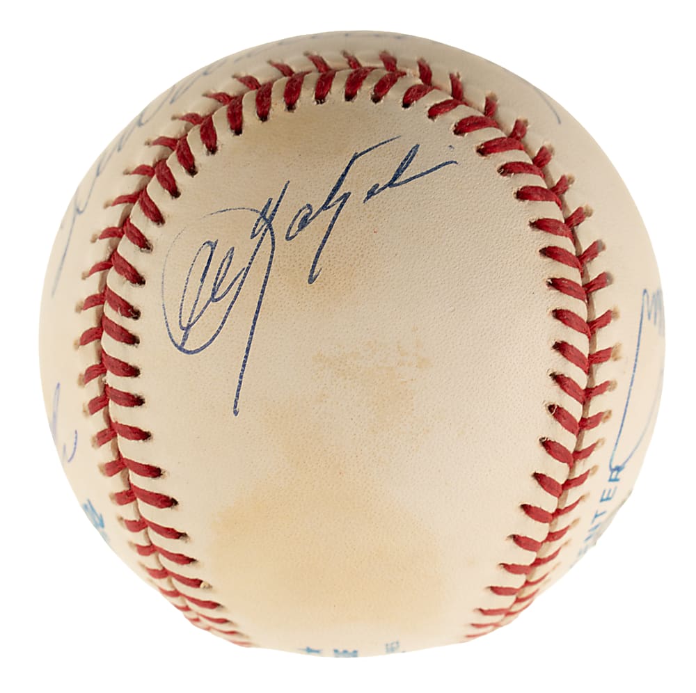 Triple Crown Winners Multi-Signed Baseball with Mantle, Williams, Robinson, Cabrera, and Yastrzemski - JSA