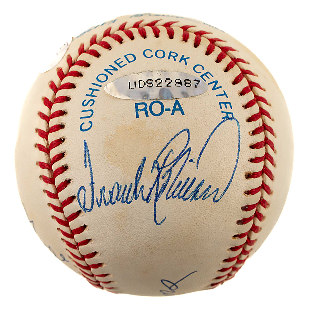 Triple Crown Winners Multi-Signed Baseball with Mantle, Williams, Robinson, Cabrera, and Yastrzemski - JSA