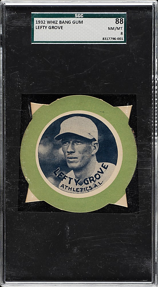 1932 Fleer Gum "Whiz Bang" Lefty Grove SGC NM/MT 88 - One of Only Two Graded Examples!