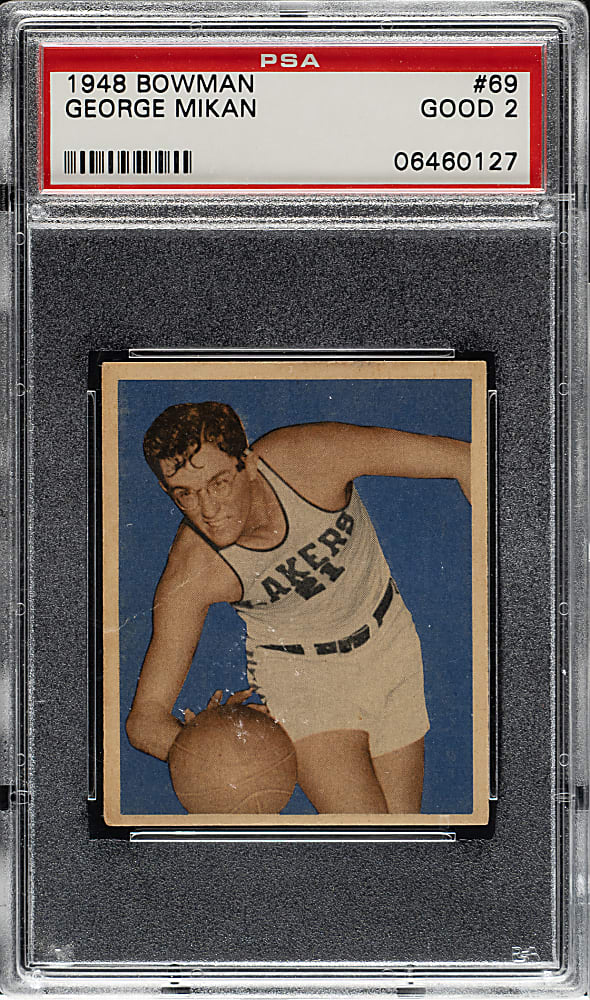 1948 Bowman Basketball #69 George Mikan Rookie PSA GOOD 2