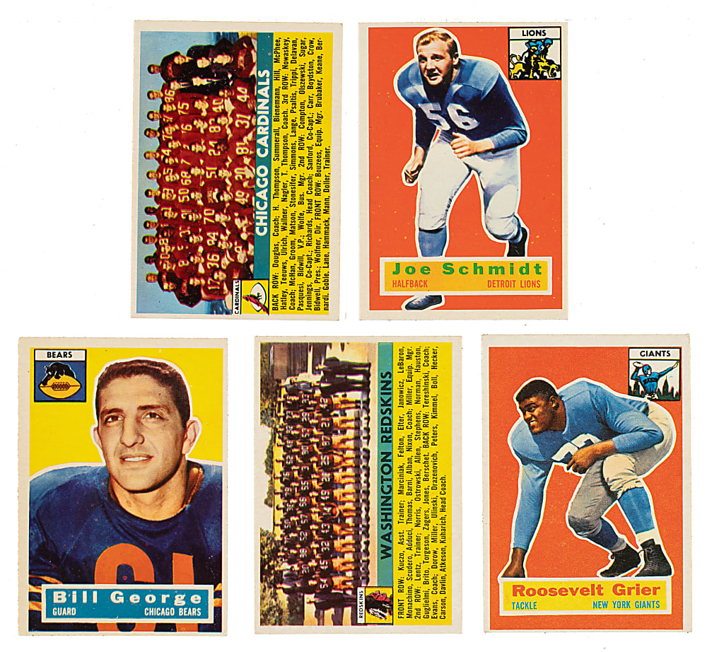 1956 Topps Football Complete Set (120) Including 22 PSA- and SGC-Graded Cards