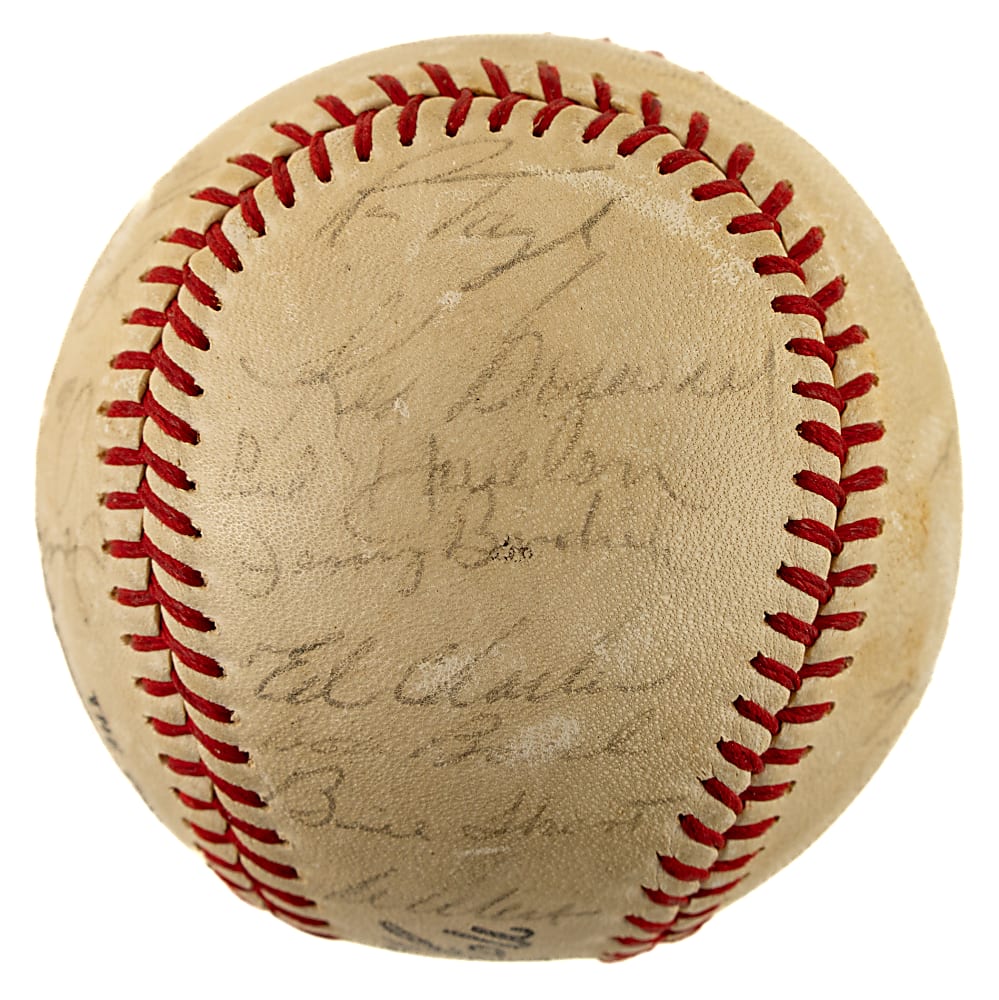 1968 New York Mets Team-Signed Baseball with Berra, Seaver, and Ryan
