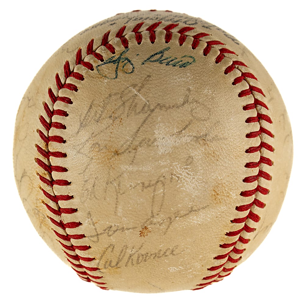 1968 New York Mets Team-Signed Baseball with Berra, Seaver, and Ryan