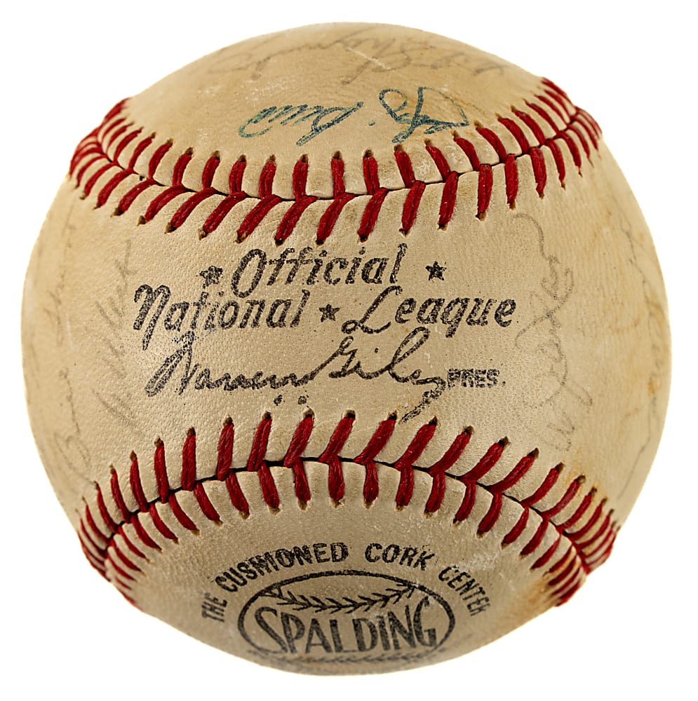 1968 New York Mets Team-Signed Baseball with Berra, Seaver, and Ryan