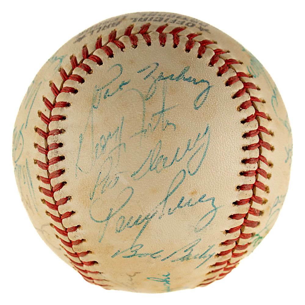 1976 Cincinnati Reds World Champions Team-Signed Baseball with Johnny Bench and Pete Rose